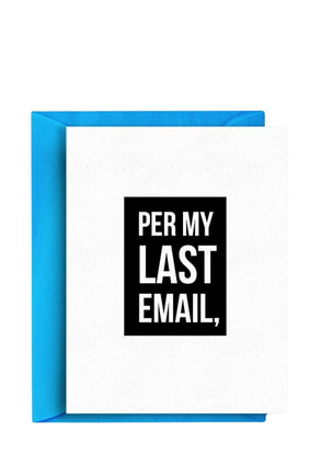 top hat card EMAIL
