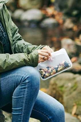 stasher snack bag RAINBOW GREEN