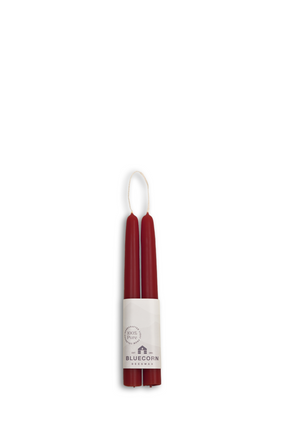 beeswax tapers 8" BURGUNDY