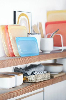 stasher snack bag RAINBOW BLUE