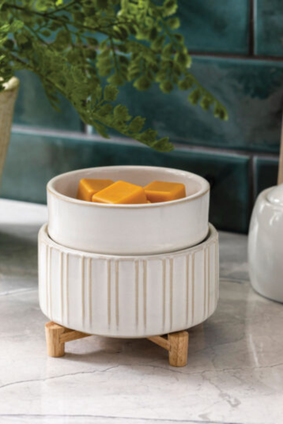 wax warmer 2-in-1 CERAMIC & WOOD