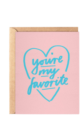 daydream card YOU'RE MY FAVORITE