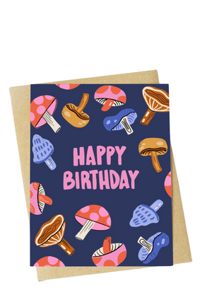 big moods card HAPPY BIRTHDAY MUSHROOMS