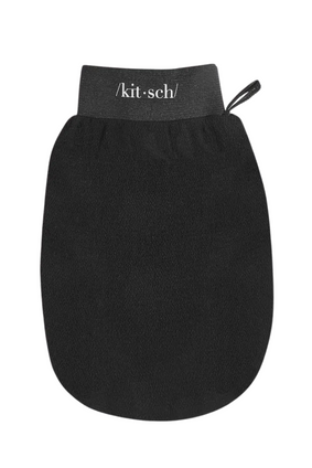 exfoliating gloves BLACK