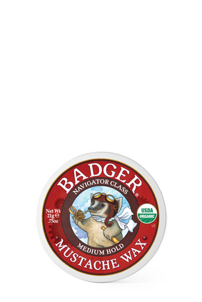 badger mustache WAX