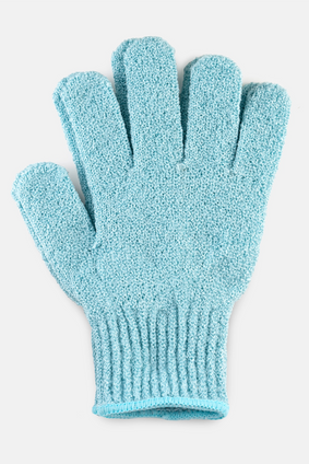 shower gloves BLUE