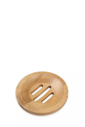 soap dish ROUND BAMBOO