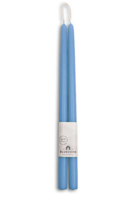 beeswax tapers 16” SKY BLUE