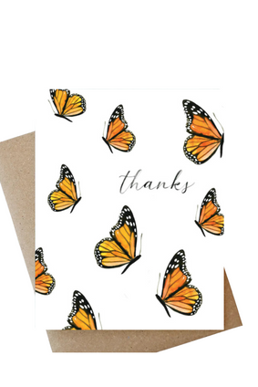 abigail jayne card THANKS BUTTERFLY