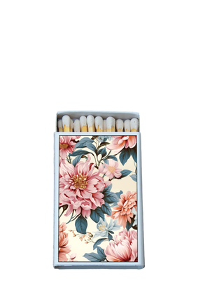mini matches FLOWERS PINK
