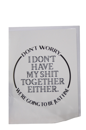 crooked halo card SHIT TOGETHER