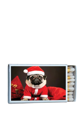 mini matches SANTA PUPPY PUG