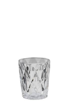 tea light holder DIAMOND-CUT DESIGN