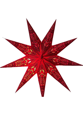 paper star lantern RED GANESHA