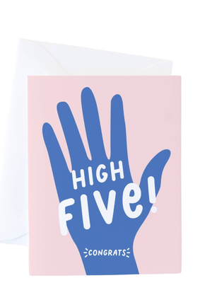 graphic anthology card HIGH FIVE