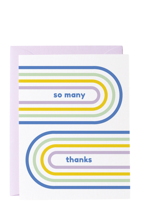 graphic anthology card SO MANY THANKS