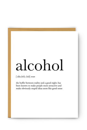 footnotes card ALCOHOL