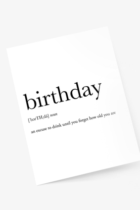 footnotes card BIRTHDAY