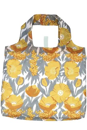 shopping bag ICELANDIC POPPIES GOLD