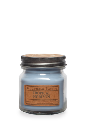 8oz mason soy candle TROPICAL HORIZON