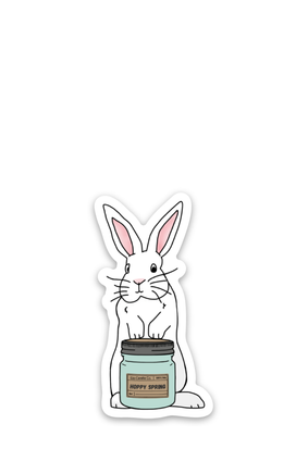 sticker HOPPY SPRING BUNNY