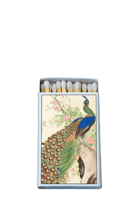 mini matches JAPANESE ART PEACOCK