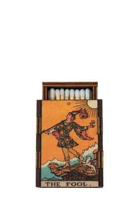 mini matches wooden THE FOOL TAROT CARD