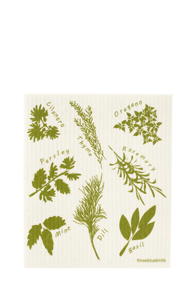 swedish dishcloth HERBS