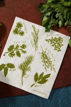 swedish dishcloth HERBS