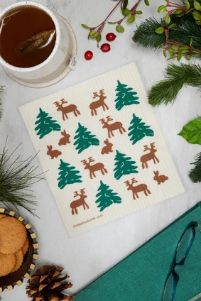 swedish dishcloth FOREST FRIENDS