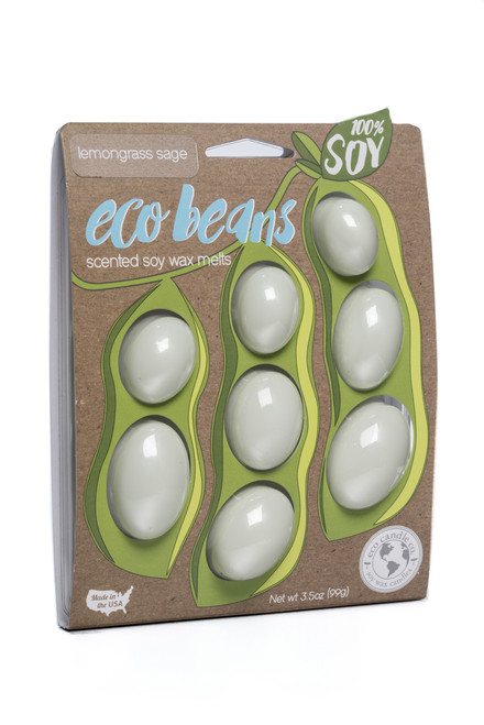 eco beans soy melts lemongrass sage