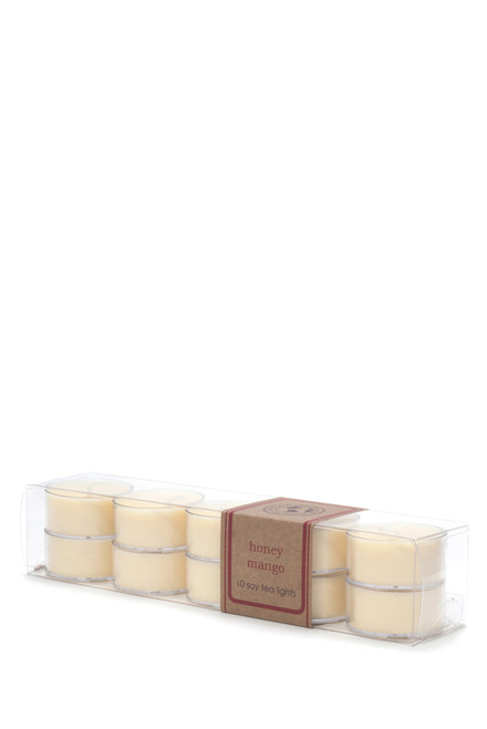 soy tea light 10pk HONEY MANGO