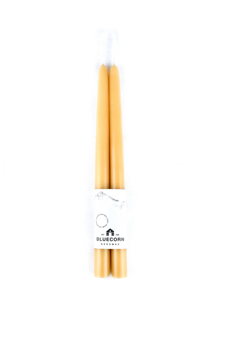 beeswax tapers 12" RAW