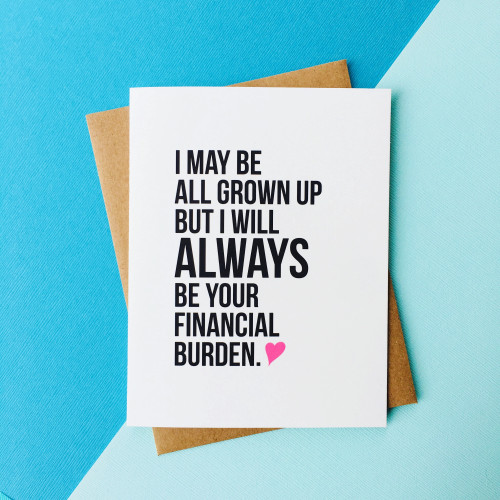 top hat card FINANCIAL BURDEN