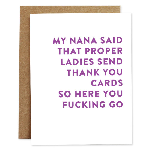 rhubarb paper co card NANA SAID