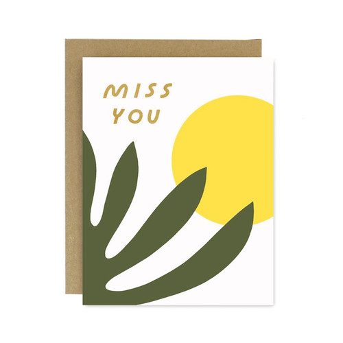 worthwhile card MISS YOU