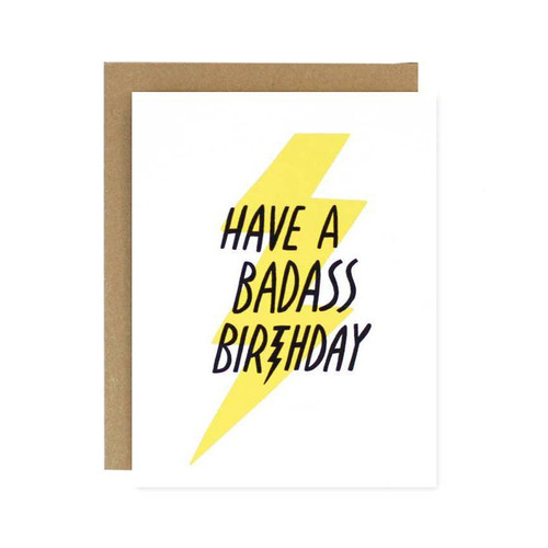 worthwhile card BADASS BIRTHDAY