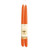 beeswax tapers 12" PUMPKIN BD