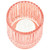candle holder RIBBED GLASS BLUSH PINK