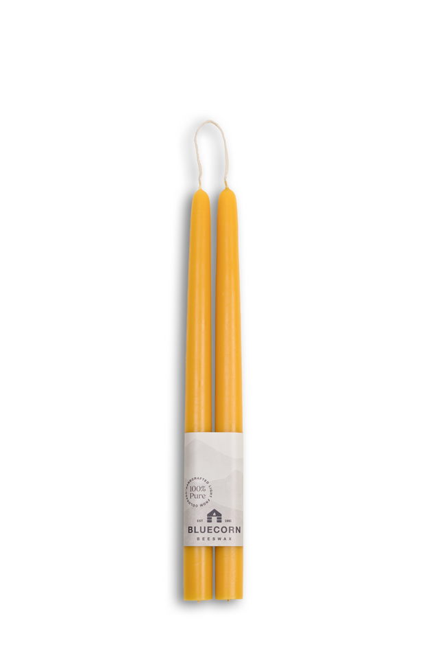beeswax tapers 12" RAW