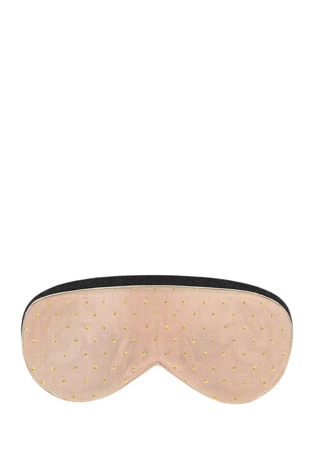 sleep mask ROSE GOLD WITH DOTS
