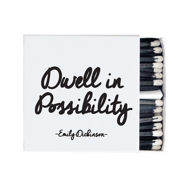matches DWELL IN POSSIBILITY