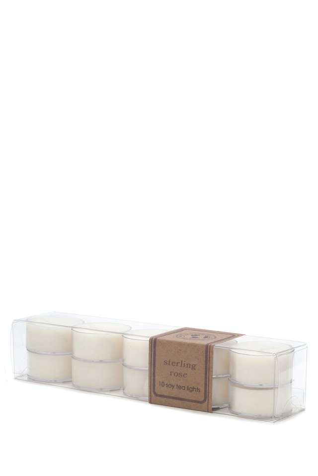 tea light 10pk STERLING ROSE