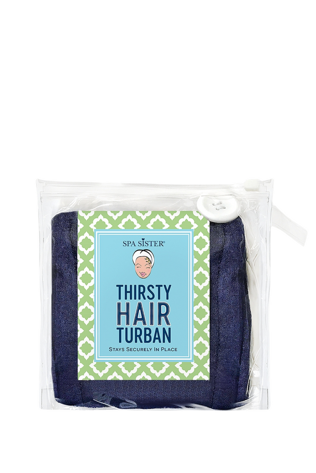 hair turban NAVY