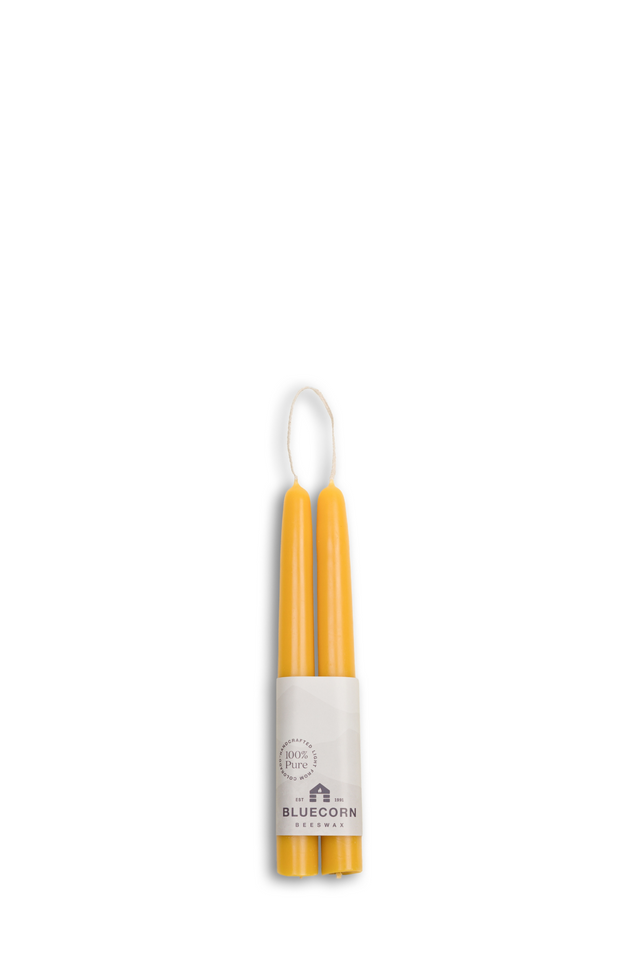 beeswax tapers 8" RAW
