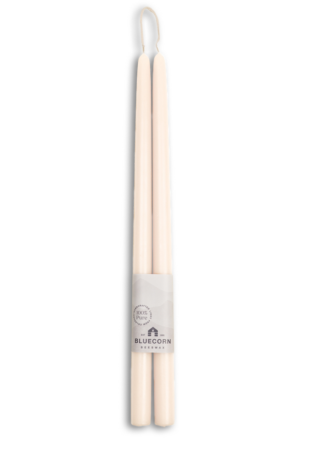 beeswax tapers 16" IVORY