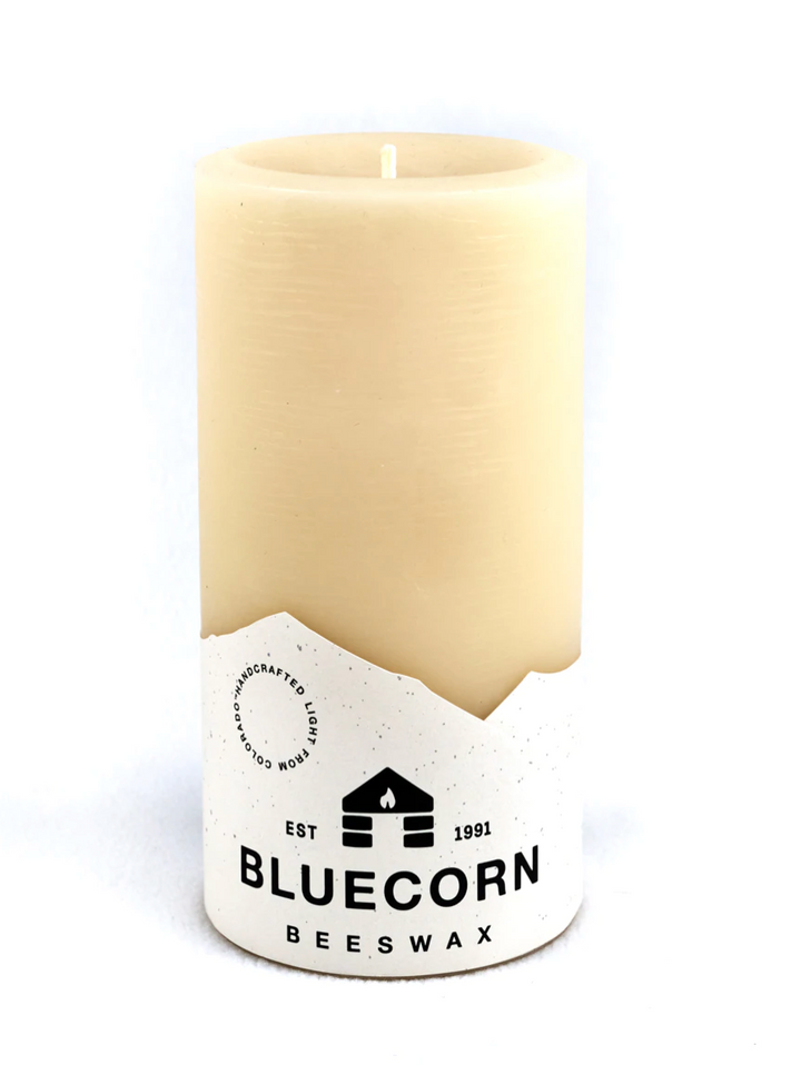 beeswax pillar 6" IVORY