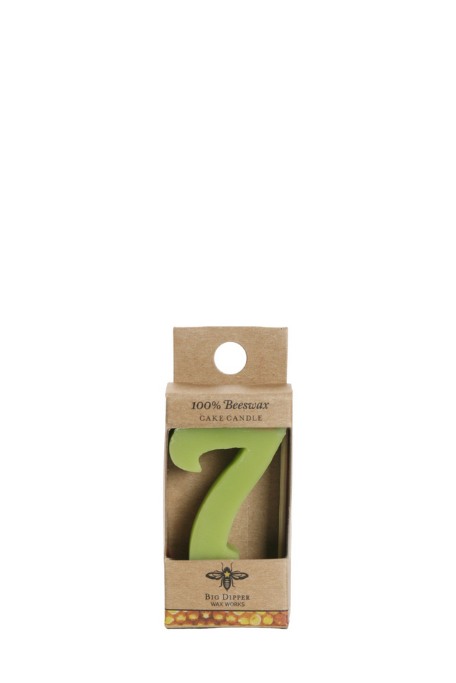 beeswax birthday candle 7
