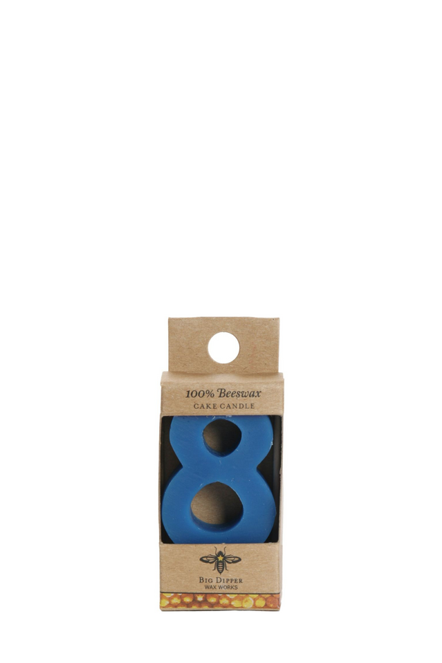 beeswax birthday candle 8