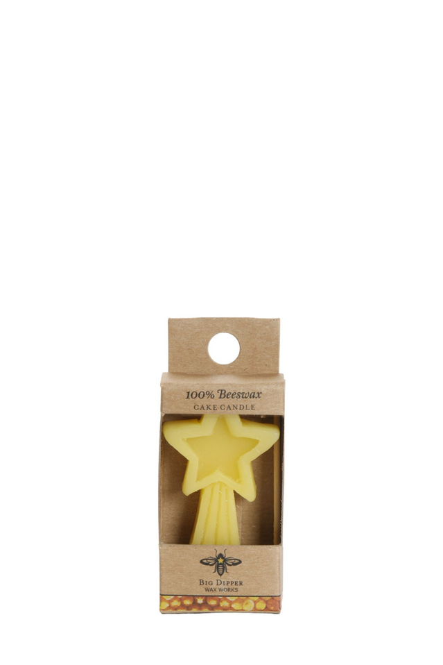 beeswax birthday candle STAR